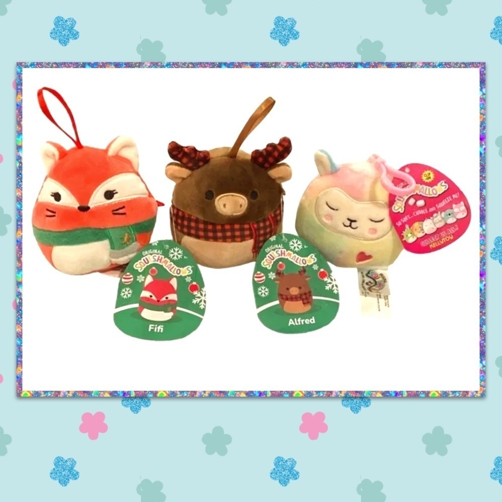 🧸🆕🧸 Squishmallow Lot of 3 Mini 4 inch Plush Toys